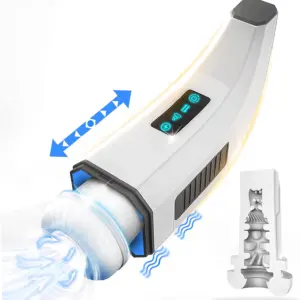Adjustable Heat Male Masturbator with Suction & Vibration